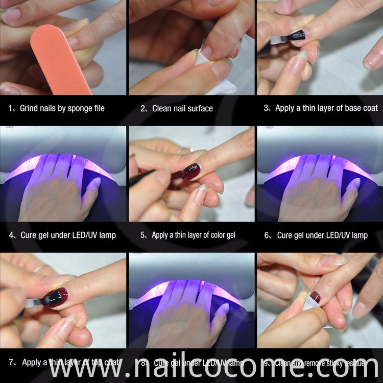 Amazon hot sale product temperature change gel import nails